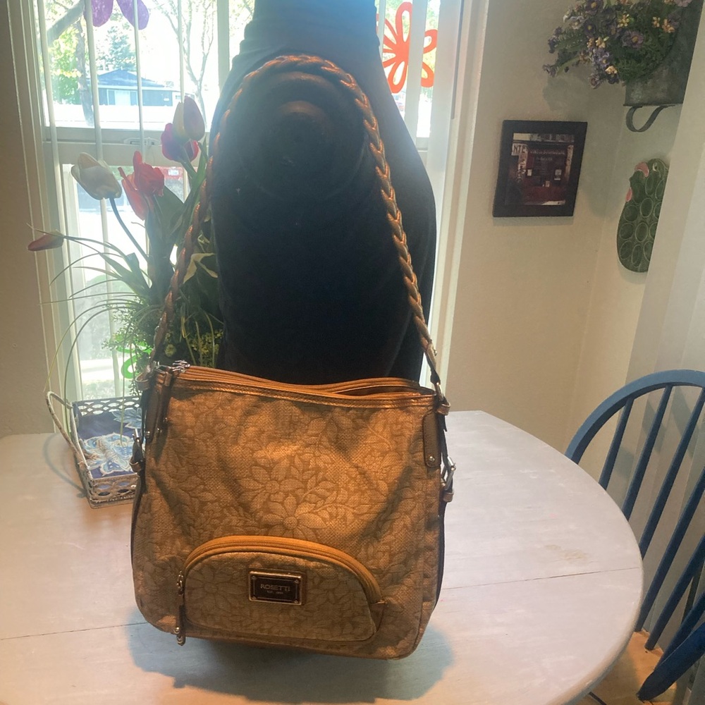 NWOT Rossetti Gold Shoulder Bag